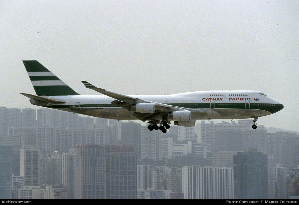 Aircraft Photo of B-HOX | Boeing 747-467 | Cathay Pacific Airways | AirHistory.net #162500