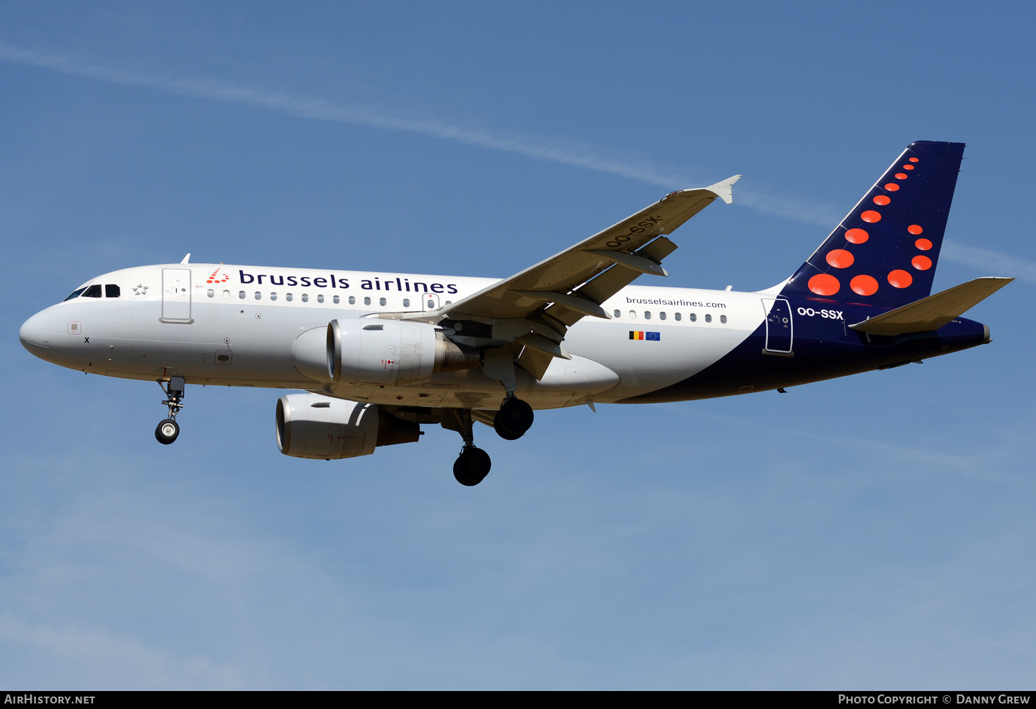 Aircraft Photo of OO-SSX | Airbus A319-111 | Brussels Airlines | AirHistory.net #162505