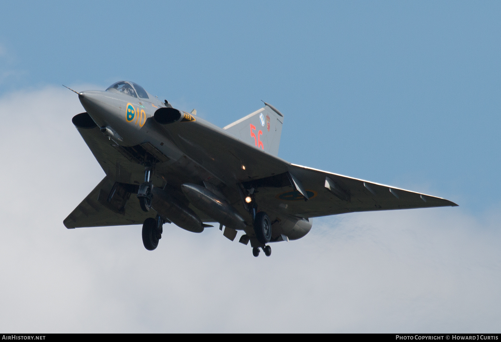 Aircraft Photo of SE-DXR / 35556 | Saab J35J Draken | Sweden - Air Force | AirHistory.net #162506