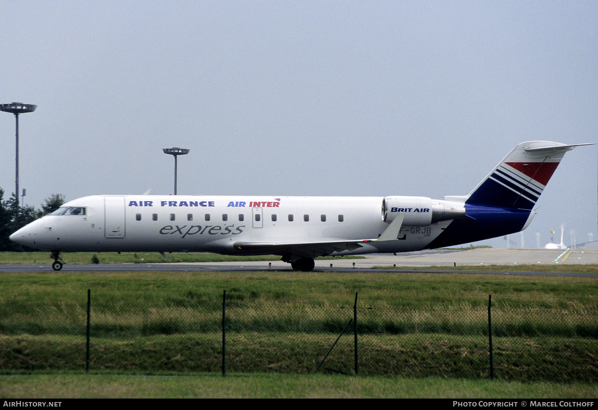 Aircraft Photo of F-GRJB | Canadair CRJ-100ER (CL-600-2B19) | Air France Express | AirHistory.net #162541