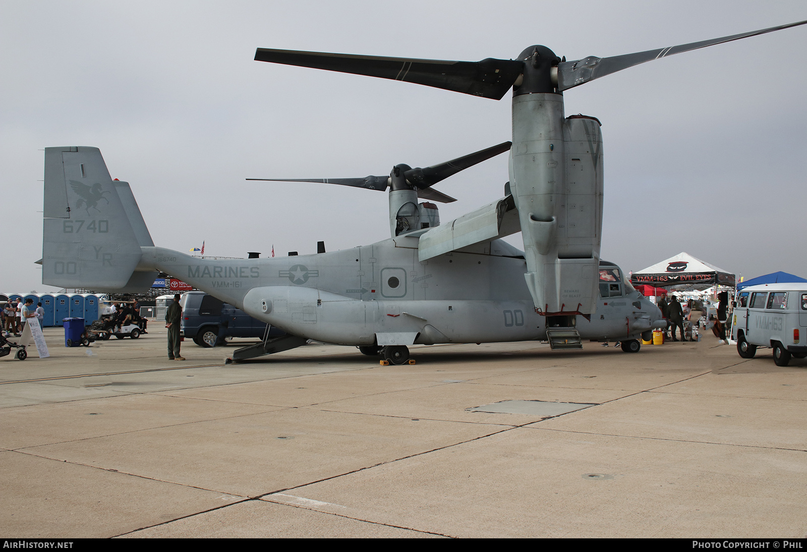 Aircraft Photo of 166740 | Bell-Boeing MV-22B Osprey | USA - Marines | AirHistory.net #162560