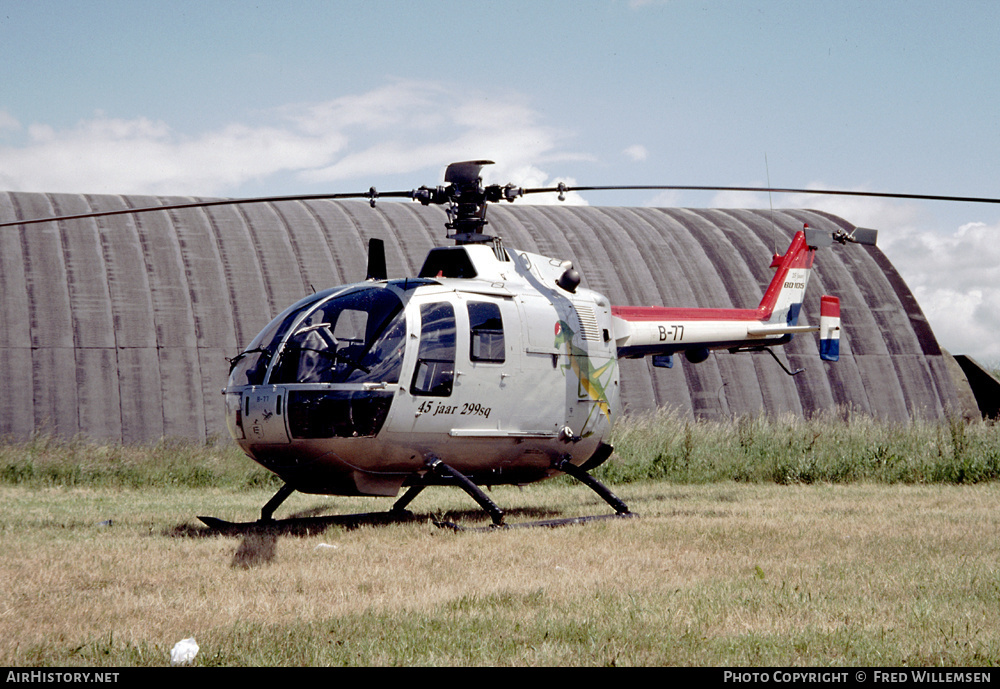 Aircraft Photo of B-77 | MBB BO-105CB-4 | Netherlands - Air Force | AirHistory.net #162587