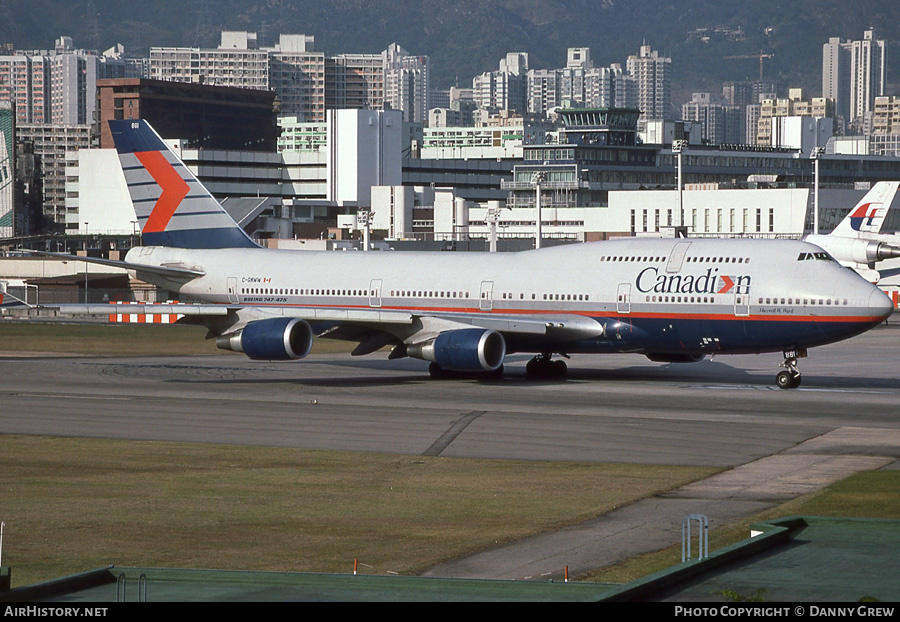 Aircraft Photo of C-GMWW | Boeing 747-475 | Canadian Airlines | AirHistory.net #162654