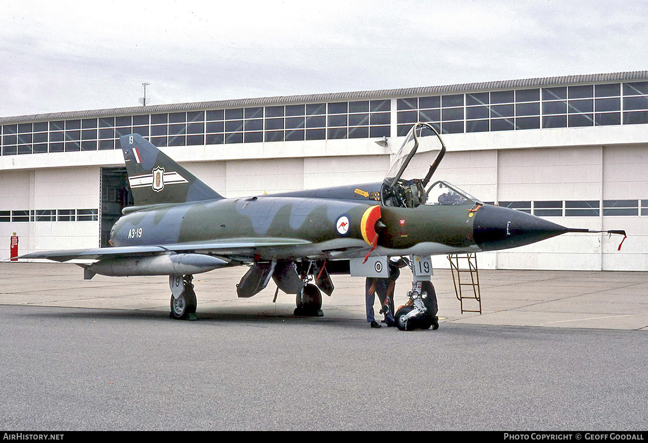 Aircraft Photo of A3-19 | Dassault Mirage IIIO(F/A) | Australia - Air Force | AirHistory.net #162657