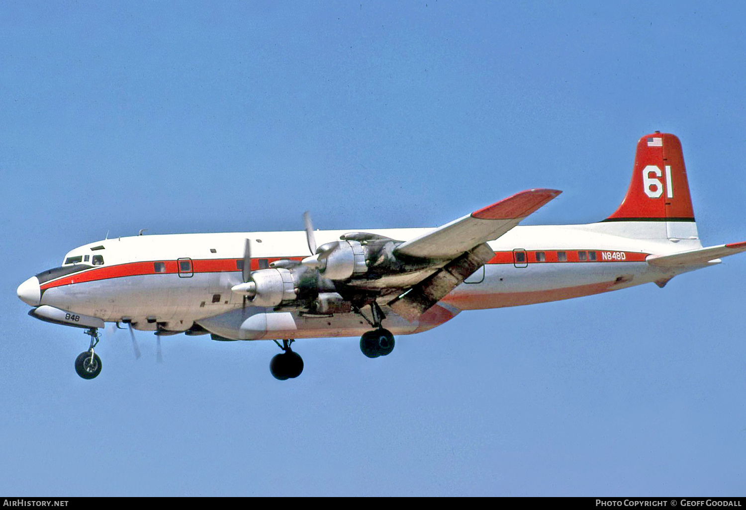 Aircraft Photo of N848D | Douglas DC-7B/AT | TBM | AirHistory.net #162672