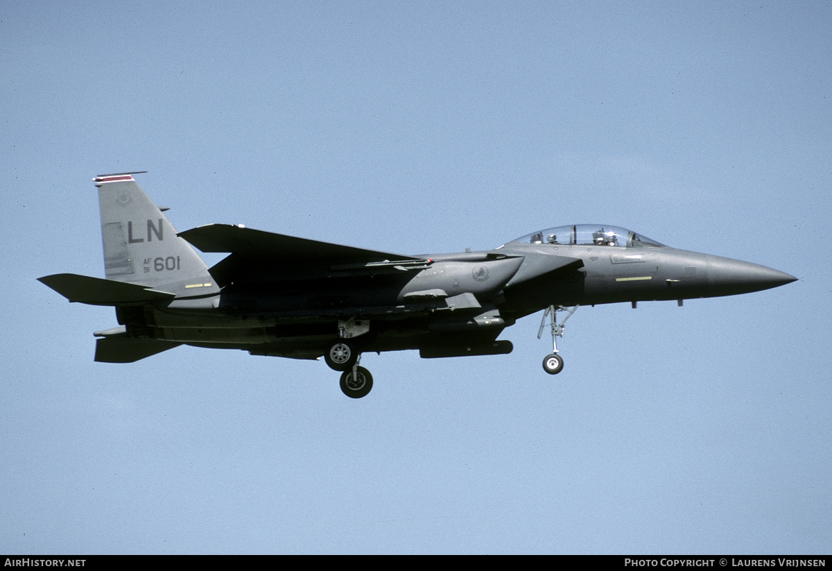 Aircraft Photo of 91-0601 / AF91-601 | McDonnell Douglas F-15E Strike Eagle | USA - Air Force | AirHistory.net #162702