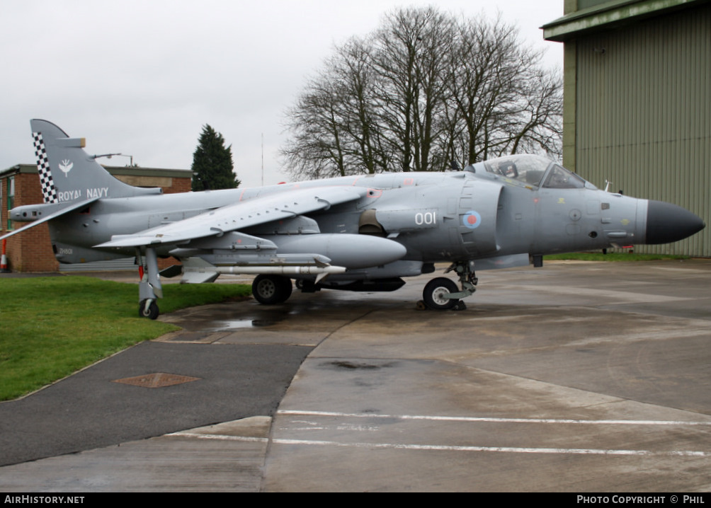 Aircraft Photo of ZH801 | British Aerospace Sea Harrier FA2 | UK - Navy | AirHistory.net #162715