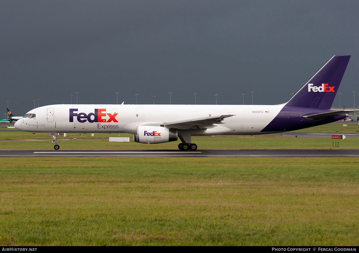Aircraft Photo of N922FD | Boeing 757-23A(SF) | FedEx Express | AirHistory.net #162788