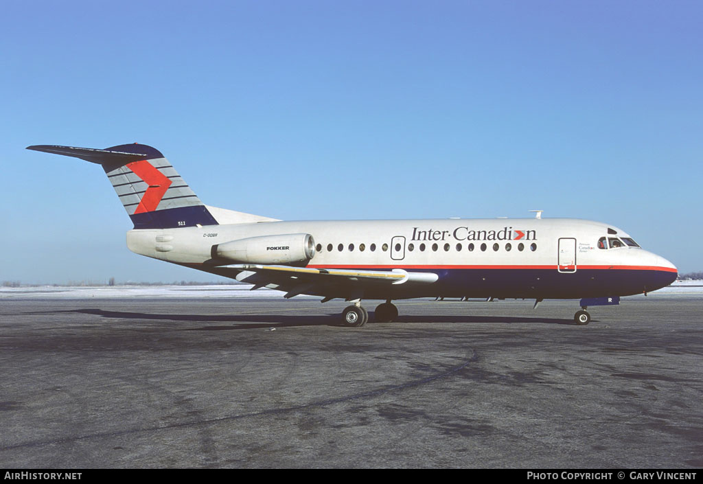 Aircraft Photo of C-GQBR | Fokker F28-1000 Fellowship | Inter-Canadien | AirHistory.net #162799
