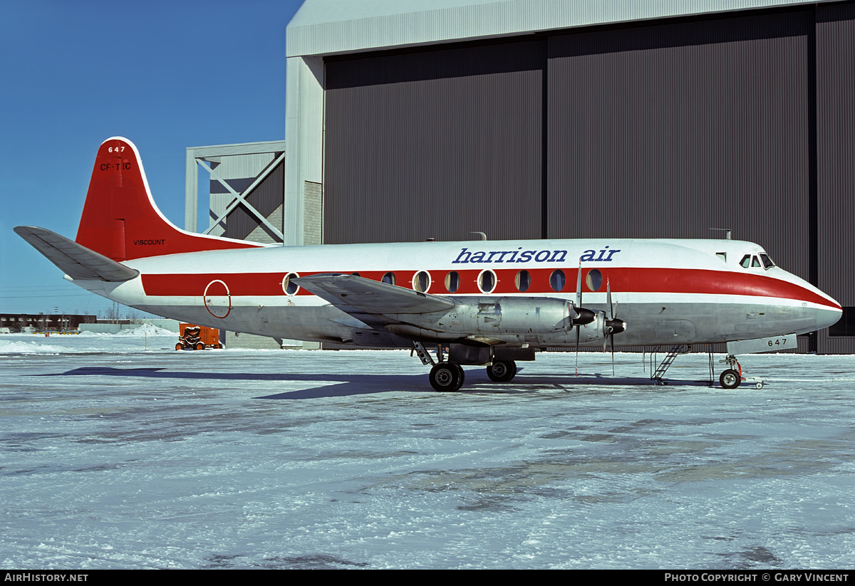 Aircraft Photo of CF-TIC | Vickers 757 Viscount | Harrison Airways | AirHistory.net #162813