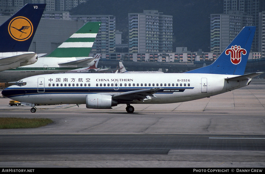 Aircraft Photo of B-2526 | Boeing 737-3Y0 | China Southern Airlines | AirHistory.net #162876