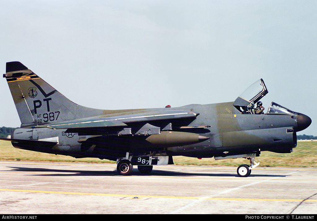 Aircraft Photo of 70-0987 / AF70-987 | LTV A-7D Corsair II | USA - Air Force | AirHistory.net #162924