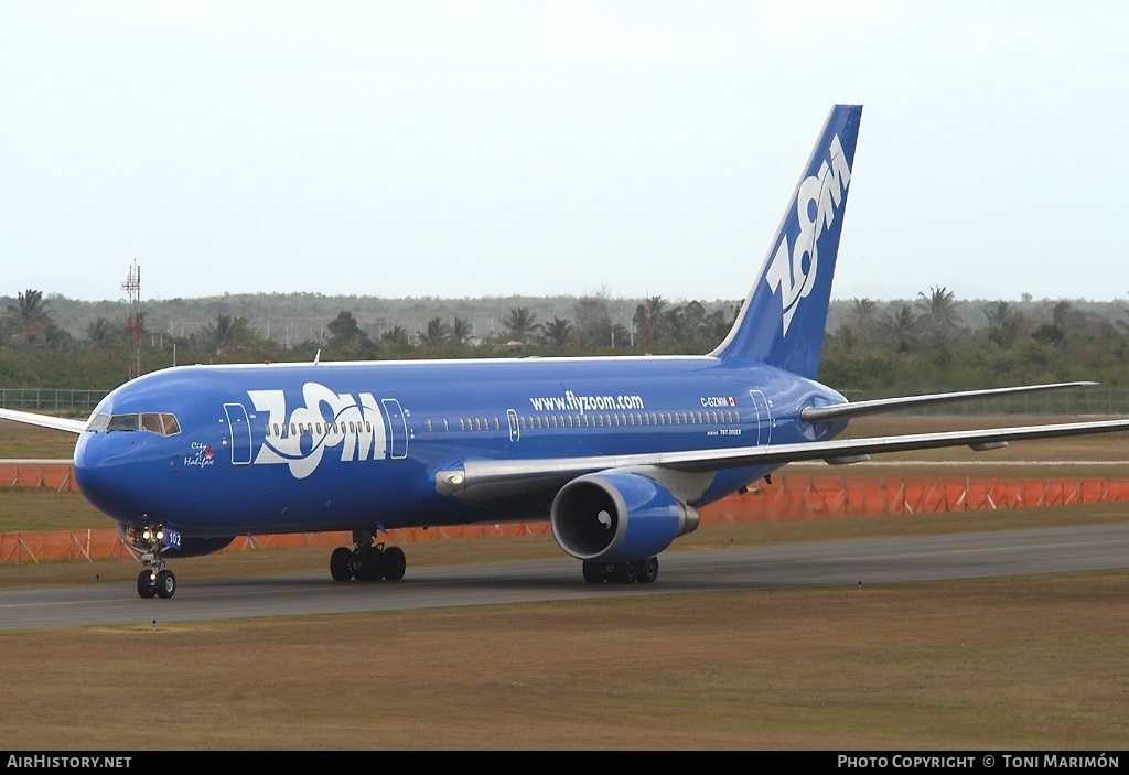 Aircraft Photo of C-GZMM | Boeing 767-328/ER | Zoom Airlines | AirHistory.net #162962