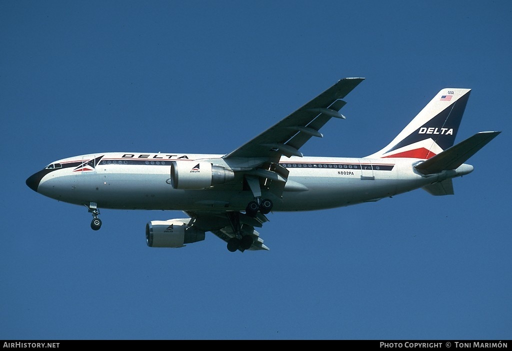 Aircraft Photo of N802PA | Airbus A310-221 | Delta Air Lines | AirHistory.net #162965