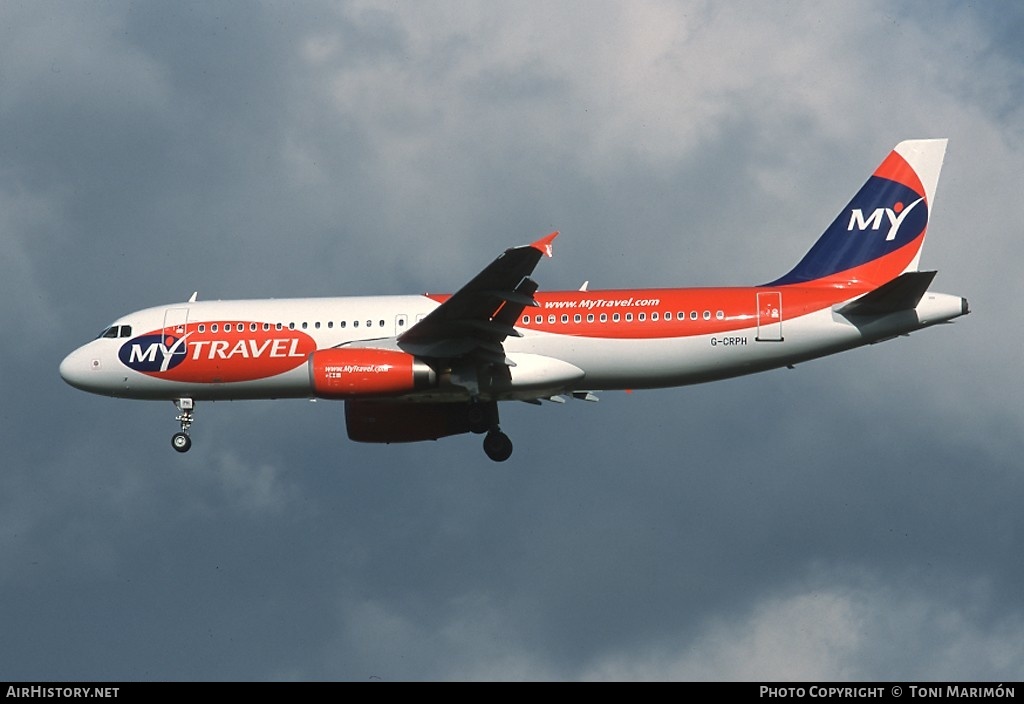 Aircraft Photo of G-CRPH | Airbus A320-231 | MyTravel Airways | AirHistory.net #162973