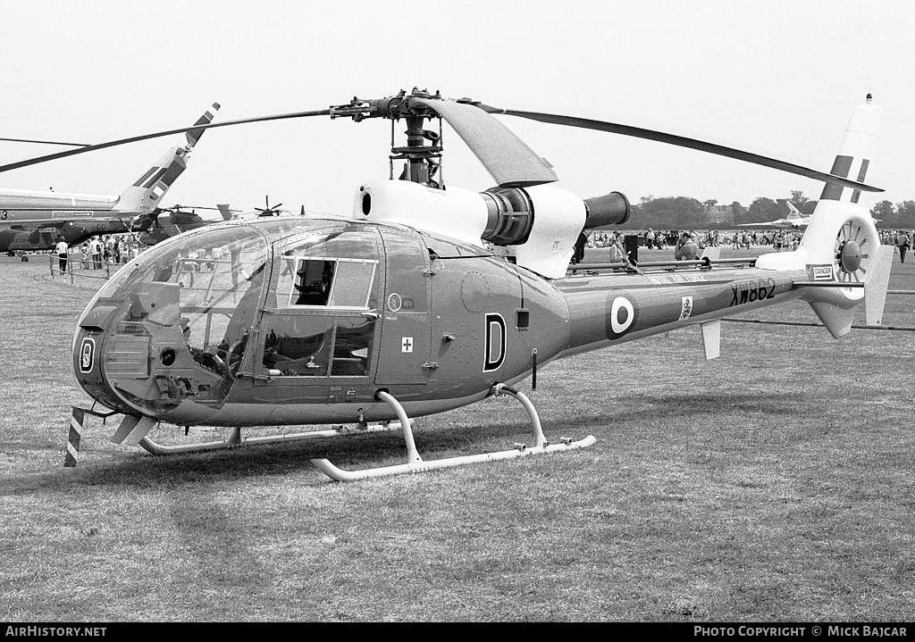 Aircraft Photo of XW862 | Aerospatiale SA-341C Gazelle HT2 | UK - Air Force | AirHistory.net #163115