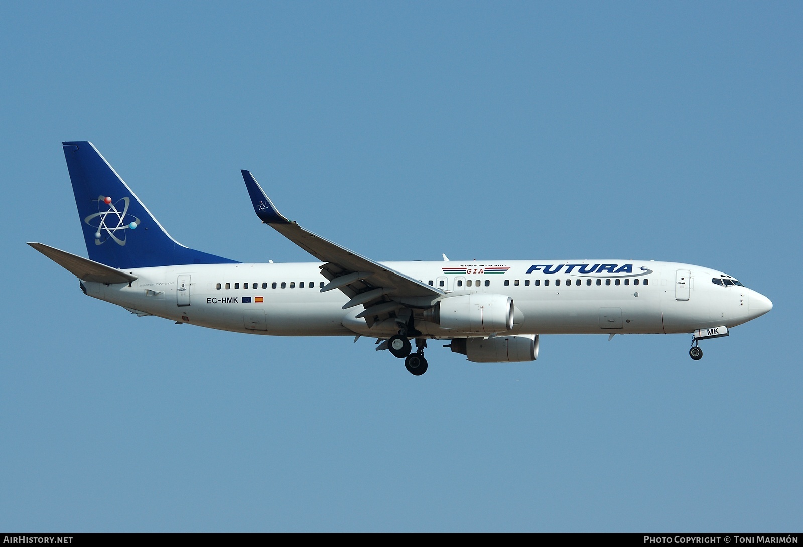 Aircraft Photo of EC-HMK | Boeing 737-86N | Futura International Airways | AirHistory.net #163119