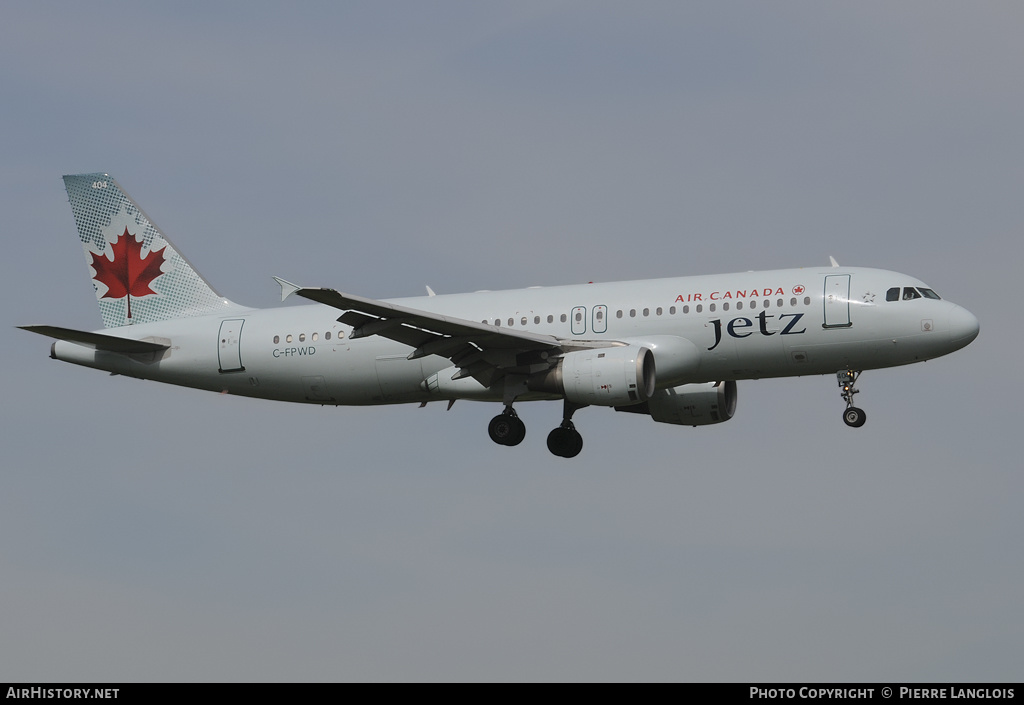 Aircraft Photo of C-FPWD | Airbus A320-211 | Air Canada Jetz | AirHistory.net #163228