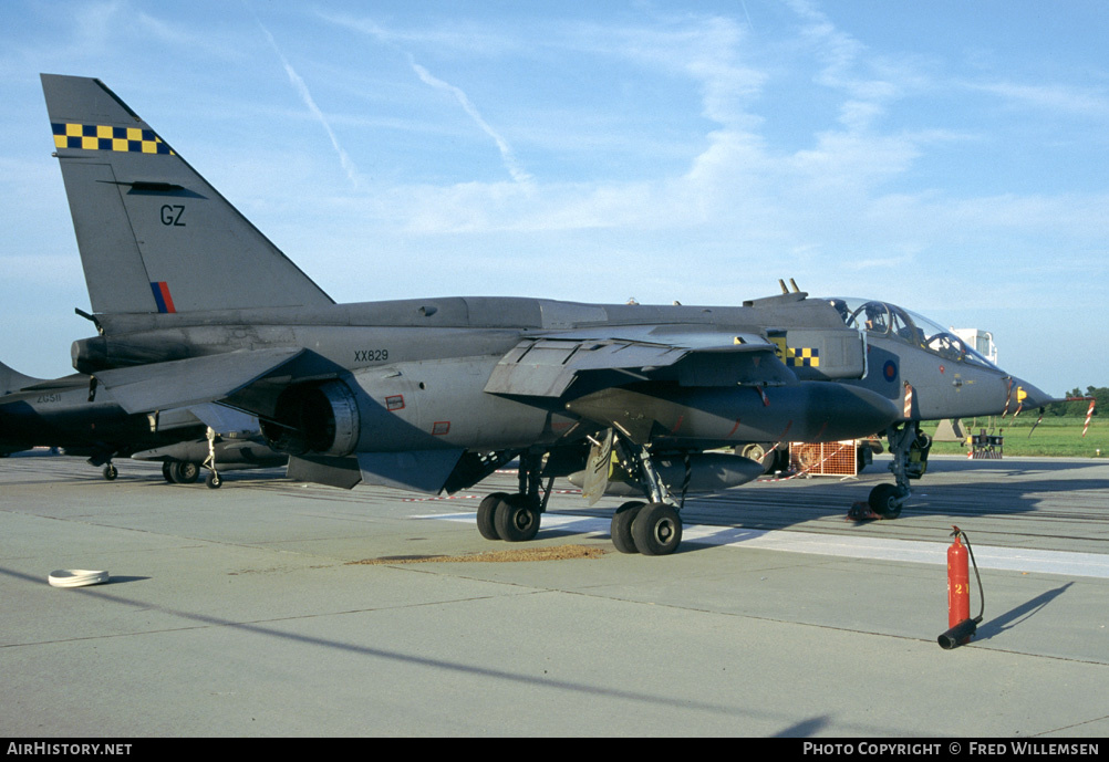 Aircraft Photo of XX829 | Sepecat Jaguar T2A | UK - Air Force | AirHistory.net #163255