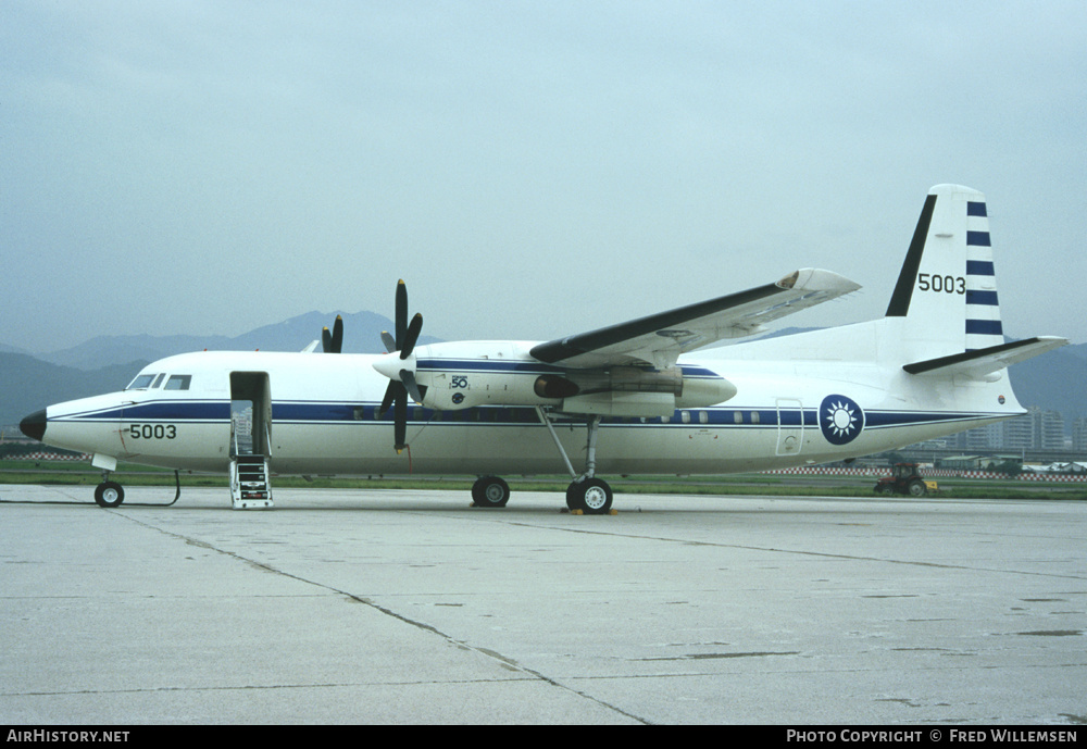 Aircraft Photo of 5003 | Fokker 50 | Taiwan - Air Force | AirHistory.net #163258
