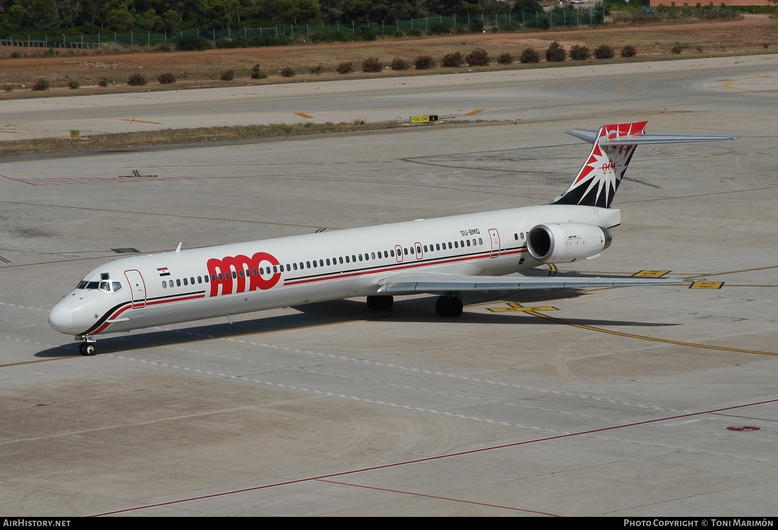 Aircraft Photo of SU-BMQ | McDonnell Douglas MD-90-30 | AMC Airlines | AirHistory.net #163315