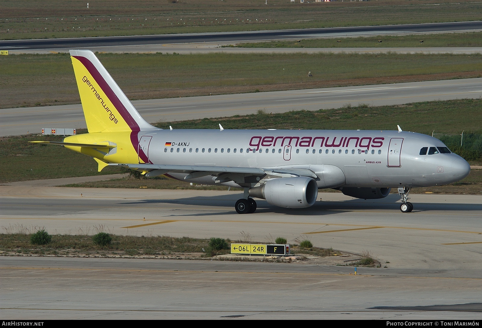 Aircraft Photo of D-AKNJ | Airbus A319-112 | Germanwings | AirHistory.net #163316