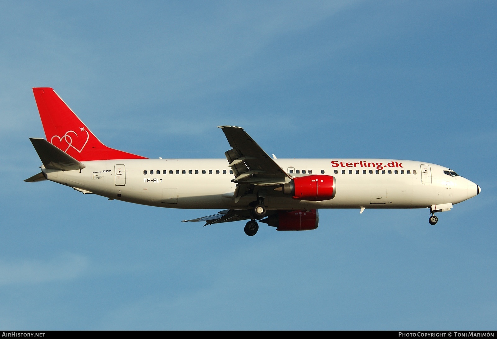 Aircraft Photo of TF-ELY | Boeing 737-4Q8 | Sterling European Airlines | AirHistory.net #163318