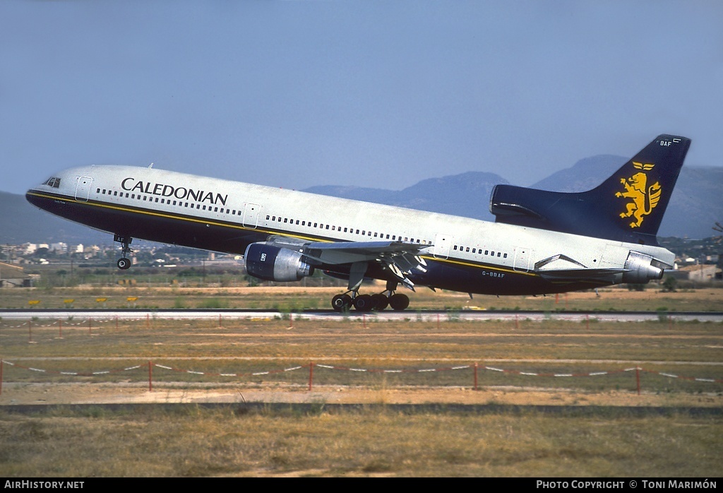 Aircraft Photo of G-BBAF | Lockheed L-1011-385-1-14 TriStar 100 | Caledonian Airways | AirHistory.net #163319