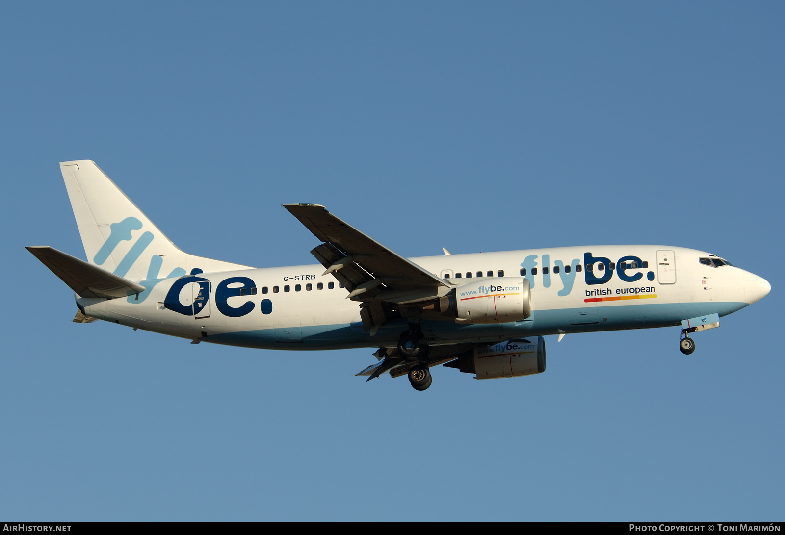 Aircraft Photo of G-STRB | Boeing 737-3Y0 | Flybe - British European | AirHistory.net #163320