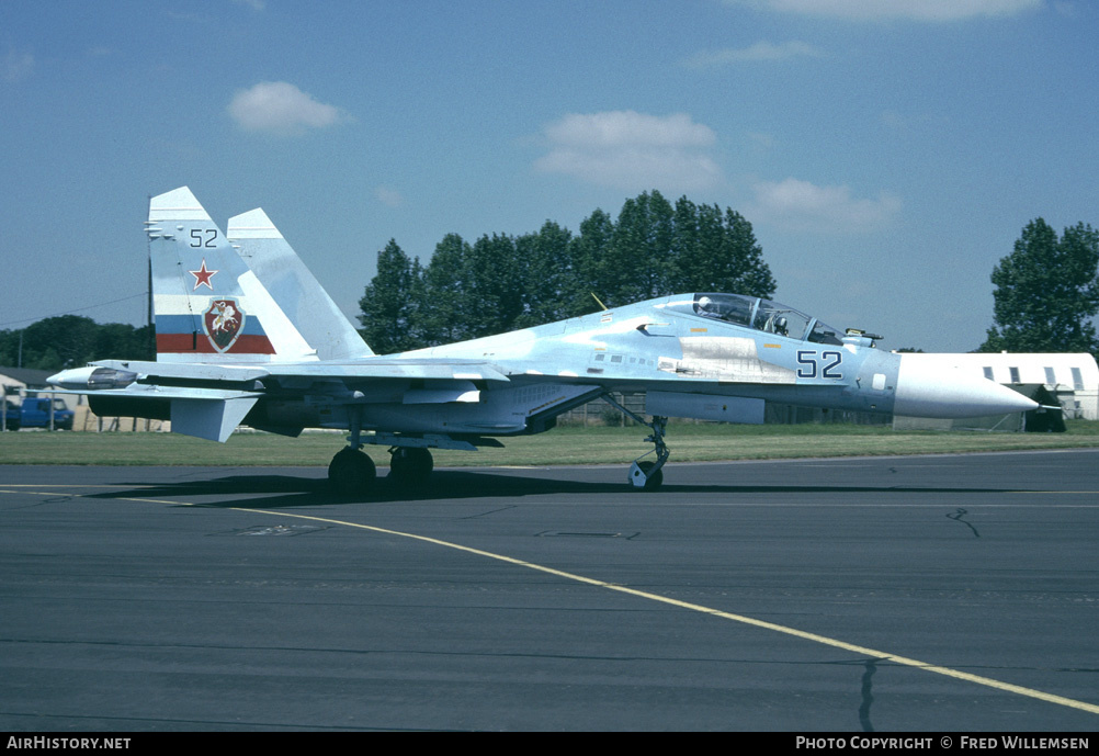 Aircraft Photo of 52 blue | Sukhoi Su-30 | Russia - Air Force | AirHistory.net #163340