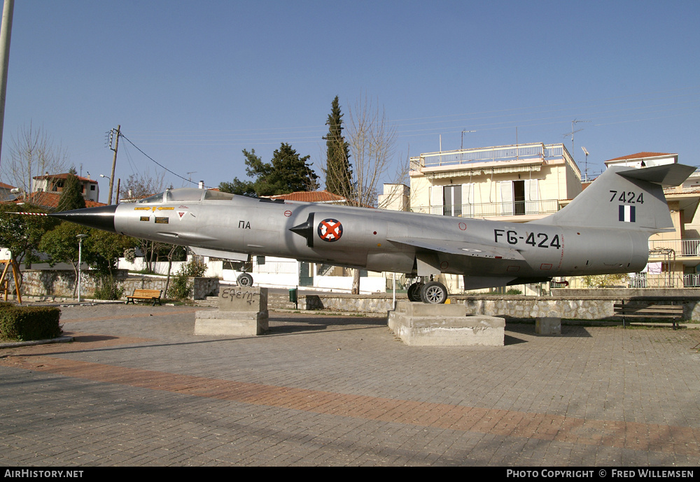 Aircraft Photo of 7424 | Lockheed F-104G Starfighter | Greece - Air Force | AirHistory.net #163344