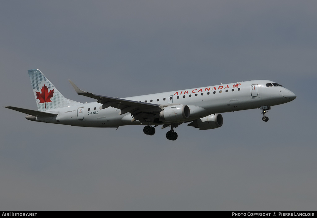 Aircraft Photo of C-FNAQ | Embraer 190AR (ERJ-190-100IGW) | Air Canada | AirHistory.net #163365