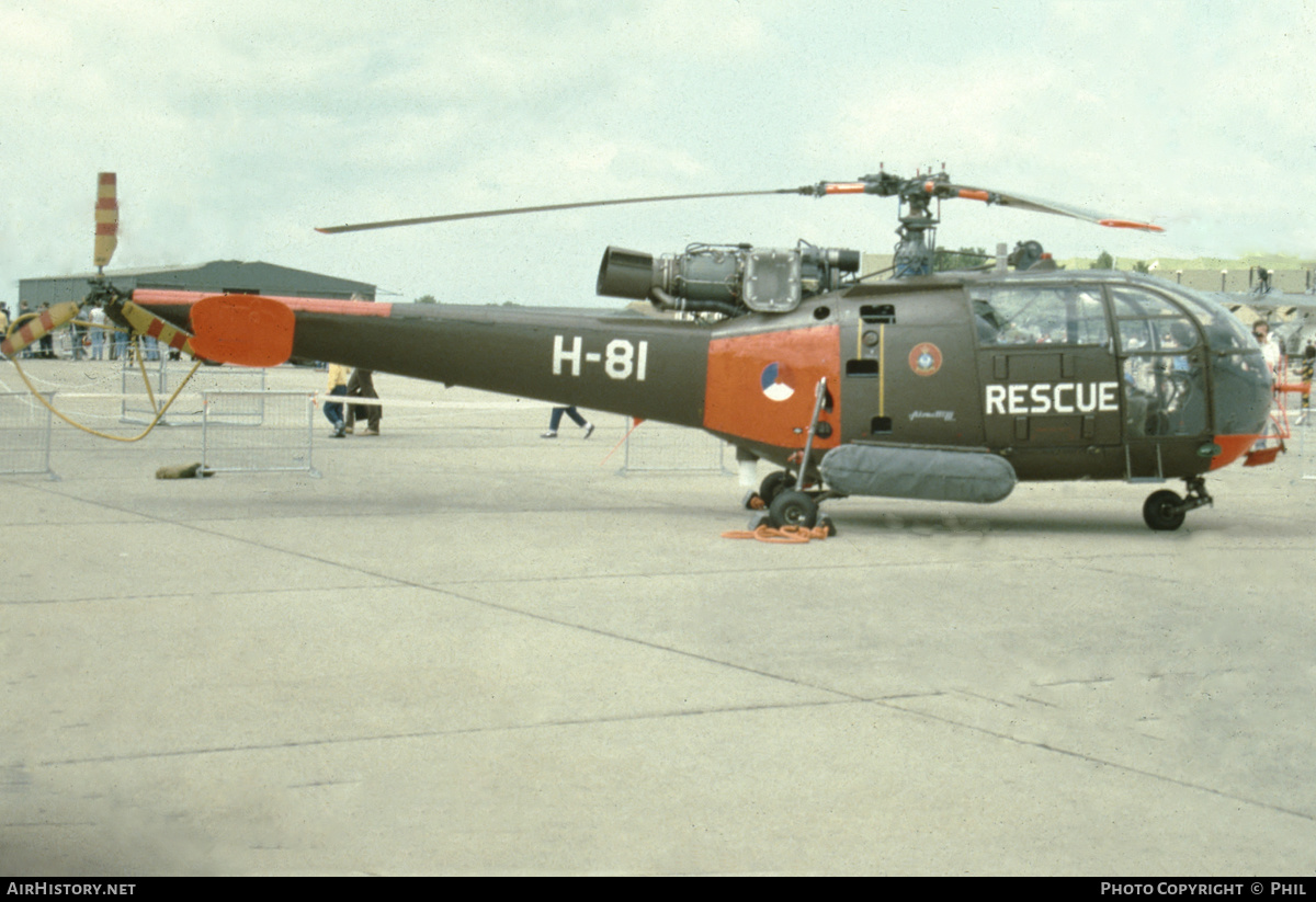 Aircraft Photo of H-81 | Sud SE-3160 Alouette III | Netherlands - Air Force | AirHistory.net #163371
