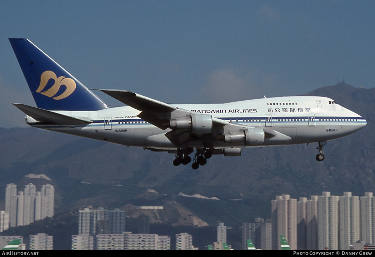 Aircraft Photo of N4508H | Boeing 747SP-09 | Mandarin Airlines | AirHistory.net #163447
