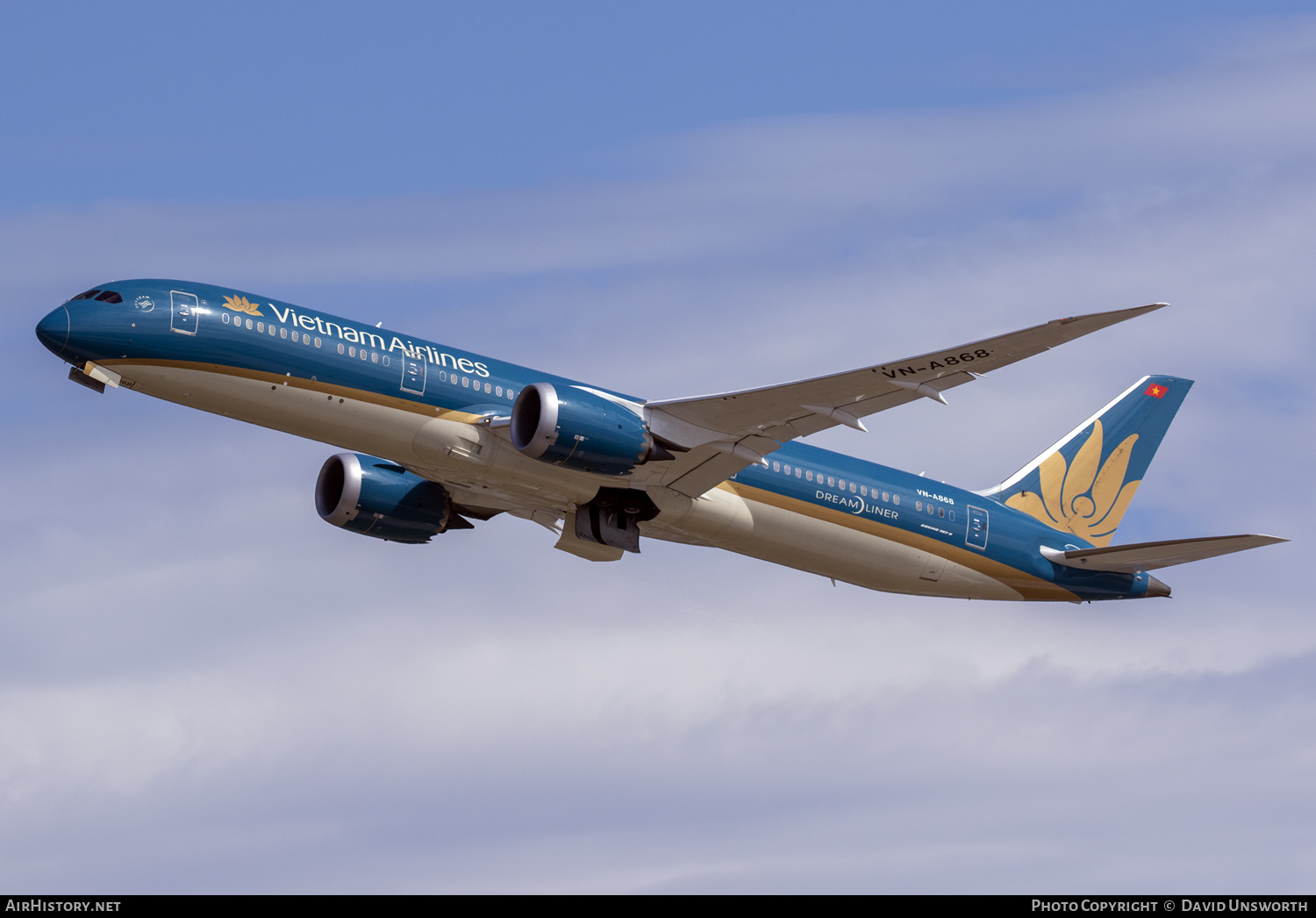 Aircraft Photo of VN-A868 | Boeing 787-9 Dreamliner | Vietnam Airlines | AirHistory.net #163462
