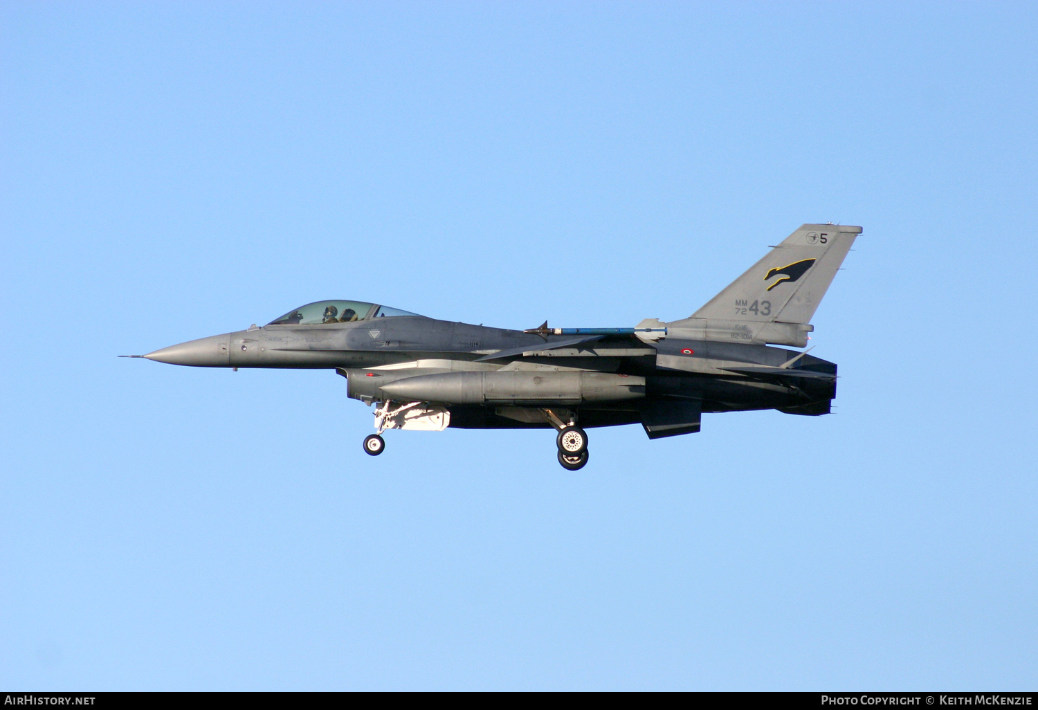Aircraft Photo of MM7243 | General Dynamics F-16A/ADF Fighting Falcon | Italy - Air Force | AirHistory.net #163473
