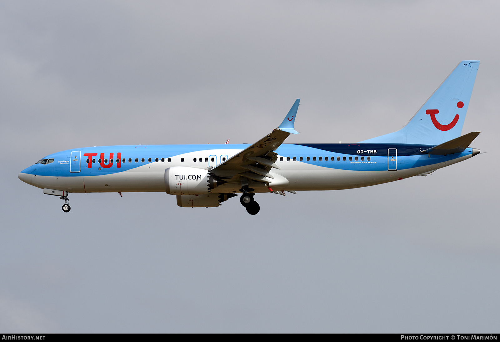Aircraft Photo of OO-TMB | Boeing 737-8 Max 8 | TUI | AirHistory.net #163485