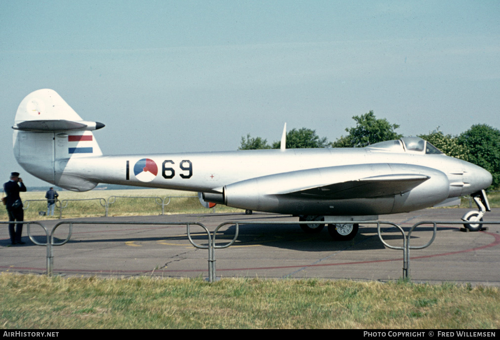 Aircraft Photo of I-69 | Gloster Meteor F4 | Netherlands - Air Force | AirHistory.net #163498