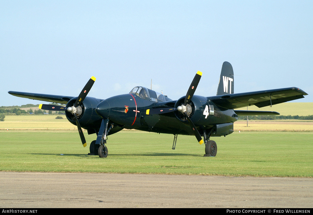Aircraft Photo of G-RUMT / 80425 | Grumman F7F-3P Tigercat | USA - Marines | AirHistory.net #163501