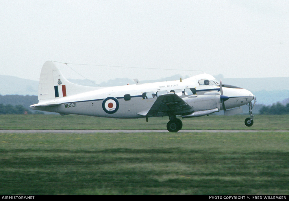 Aircraft Photo of WB531 | De Havilland D.H. 104 Devon C2/2 | UK - Air Force | AirHistory.net #163547