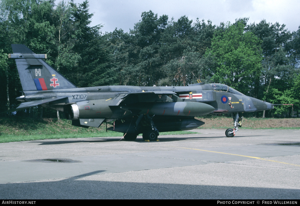 Aircraft Photo of XZ107 | Sepecat Jaguar GR1 | UK - Air Force | AirHistory.net #163554