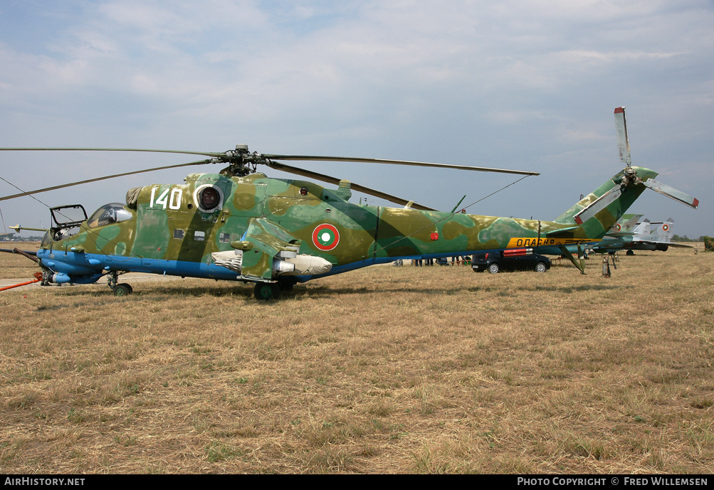Aircraft Photo of 140 | Mil Mi-24V | Bulgaria - Air Force | AirHistory.net #163571