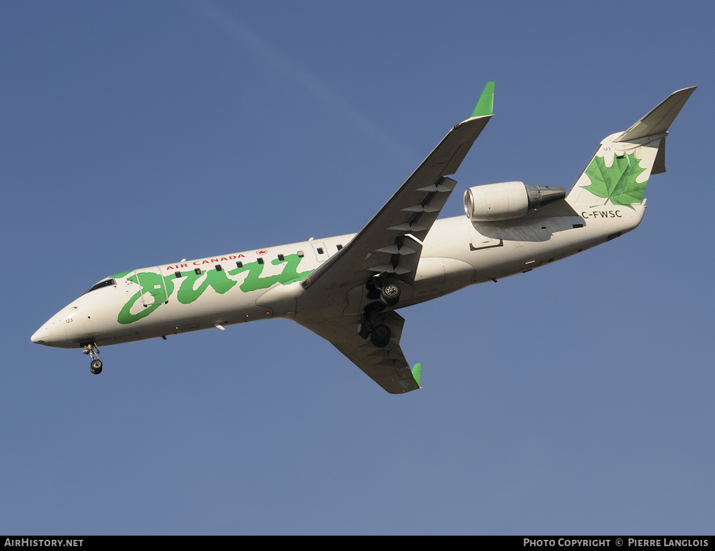 Aircraft Photo of C-FWSC | Canadair CRJ-100ER (CL-600-2B19) | Air Canada Jazz | AirHistory.net #163585