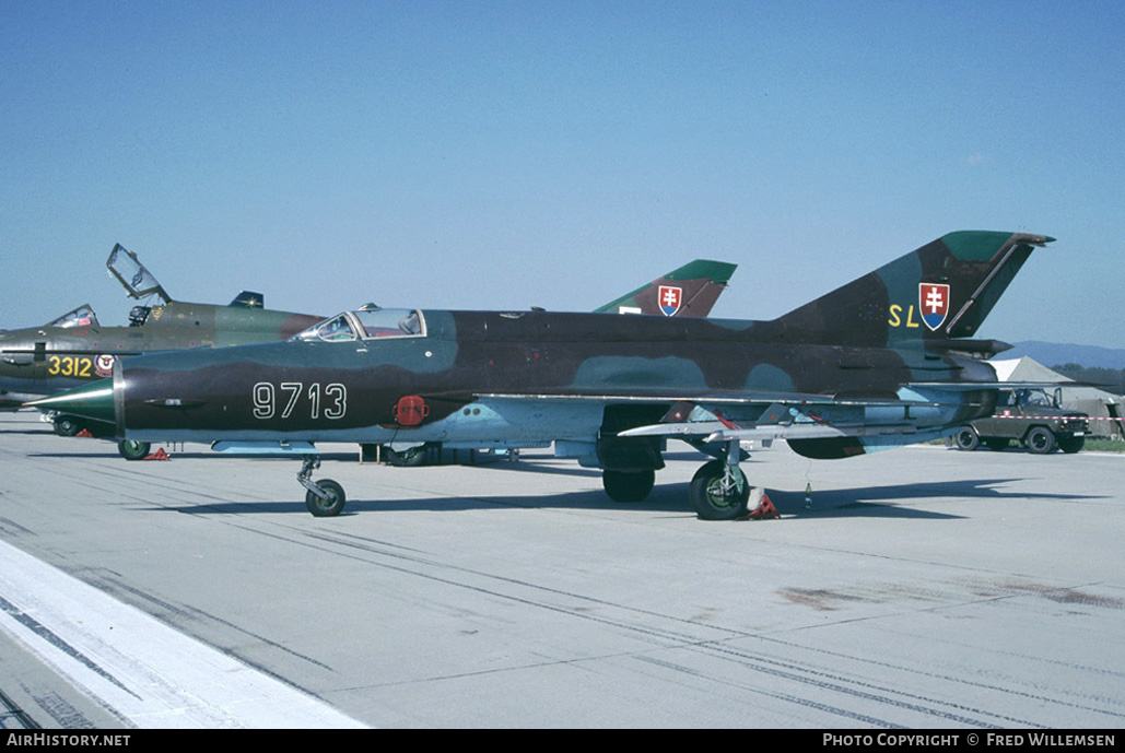 Aircraft Photo of 9713 | Mikoyan-Gurevich MiG-21MF | Slovakia - Air Force | AirHistory.net #163622