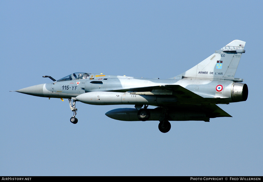 Aircraft Photo of 100 | Dassault Mirage 2000C | France - Air Force | AirHistory.net #163624