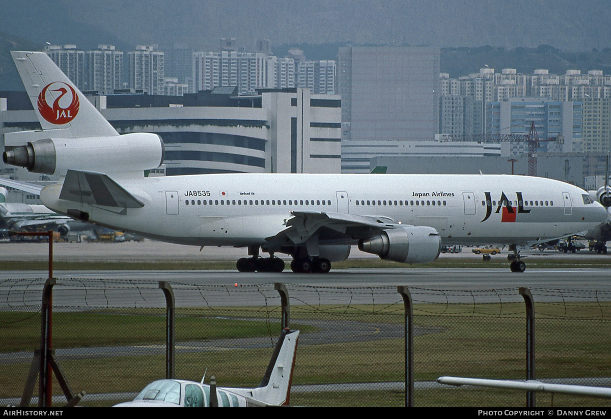 Aircraft Photo of JA8535 | McDonnell Douglas DC-10-40I | Japan Airlines - JAL | AirHistory.net #163645