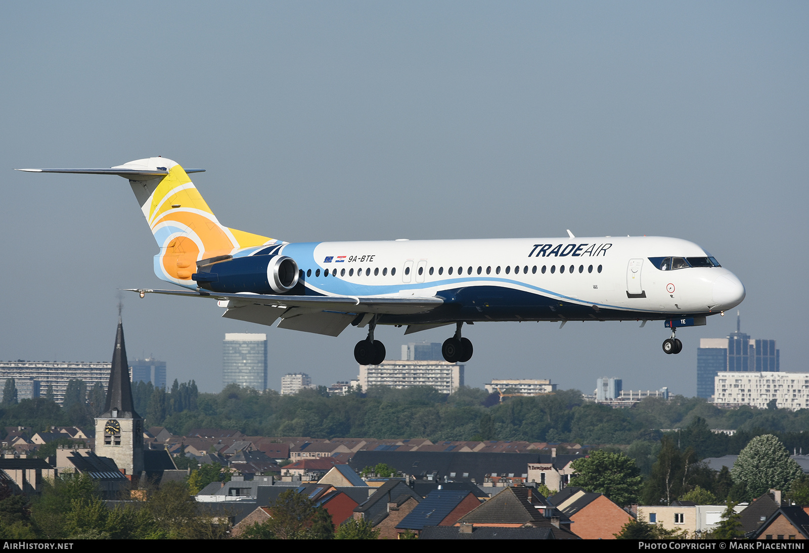 Aircraft Photo of 9A-BTE | Fokker 100 (F28-0100) | Trade Air | AirHistory.net #163667