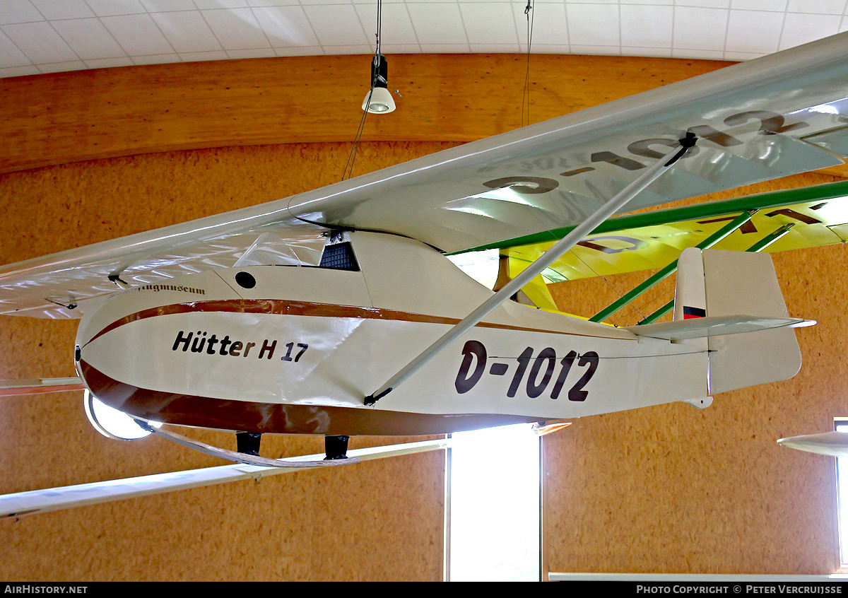 Aircraft Photo of D-1012 | Hütter H-17A | Deutsches Segelflugmuseum | AirHistory.net #163699