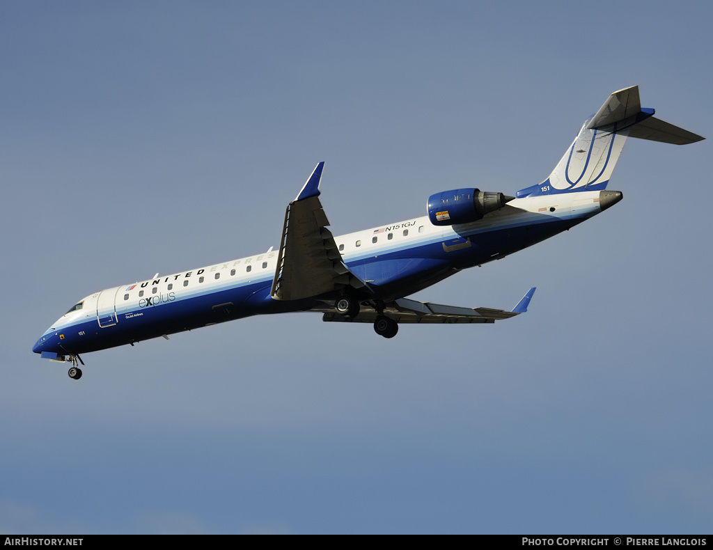 Aircraft Photo of N151GJ | Bombardier CRJ-702 (CL-600-2C10) | United Express | AirHistory.net #163705