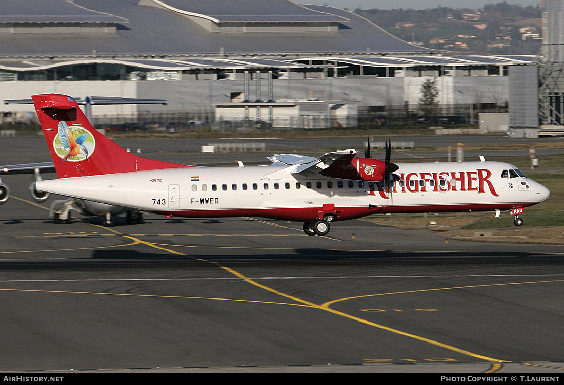 Aircraft Photo of F-WWED | ATR ATR-72-500 (ATR-72-212A) | Kingfisher Airlines | AirHistory.net #163750